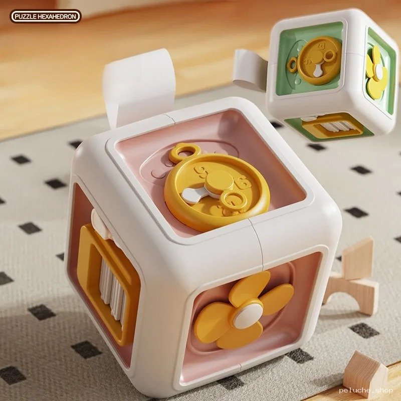 Cube d'activités bébé | Puzzle hexaèdre Montessori