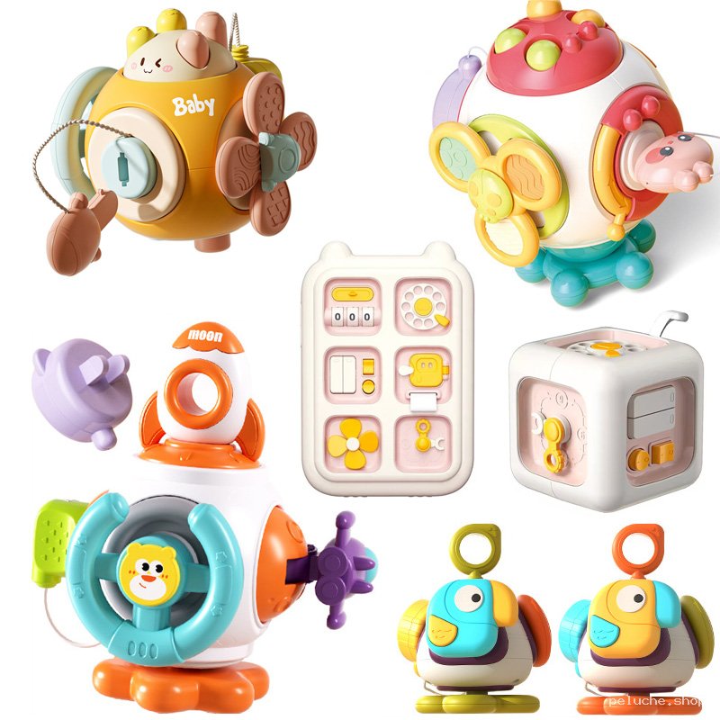Jouets d'Éveil Bébé Multi-Activités – Sensoriel & Éducatif
