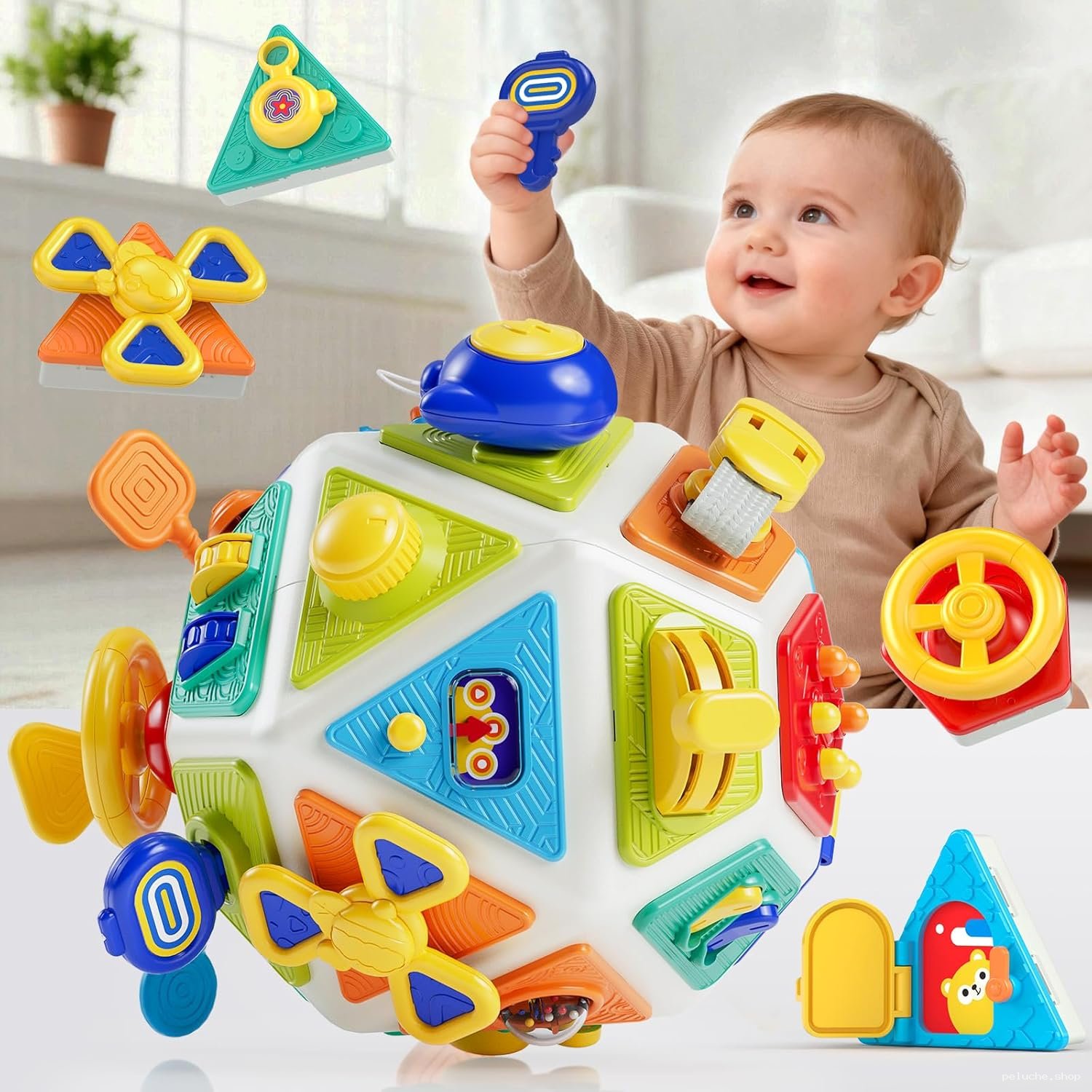 Cube d'activités sensoriel bébé | Jouet d'éveil éducatif