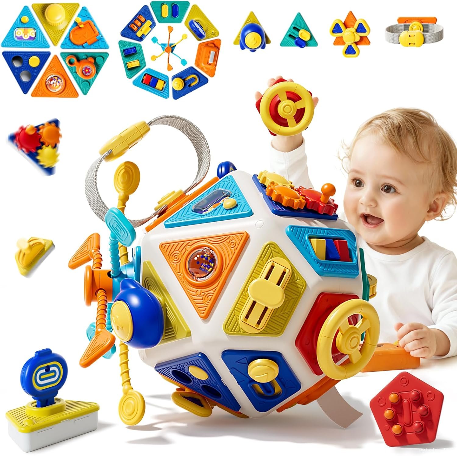Cube d'Activités Montessori Bébé - Jouet Éveil Sensoriel