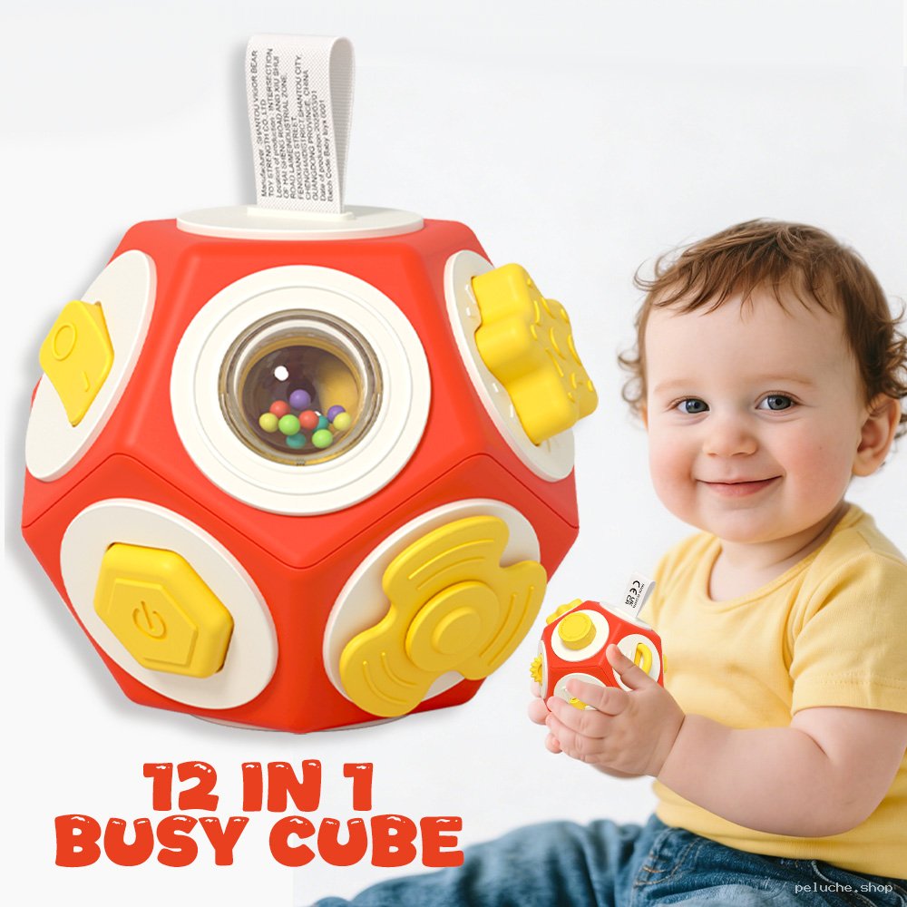 Cube d'activités bébé 12-en-1 | Jeu éducatif Montessori