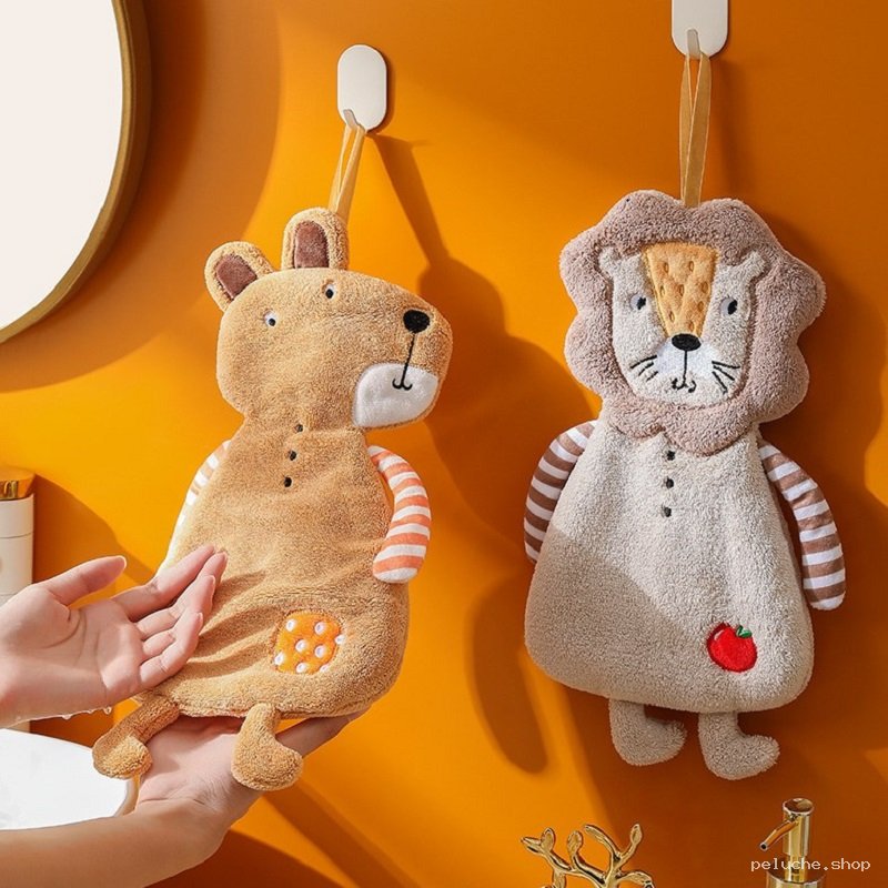 Serviettes de Mains Animaux Douces & Absorbantes pour Enfants