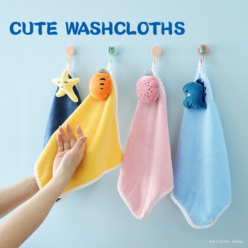 Essuie-mains mignons en peluche pour enfants | Doux et ludiques