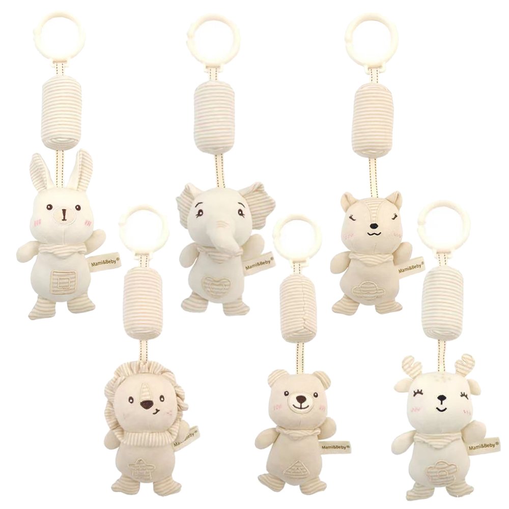 Hochets Suspendus Mami&Beby pour Bébé - Animaux Doux
