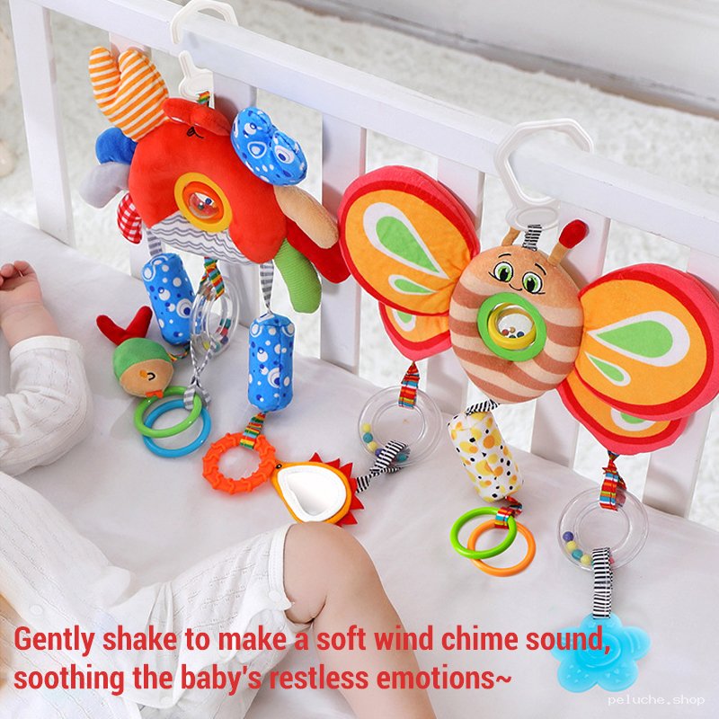 Jouets d'éveil sensoriel pour bébé - Accroche berceau