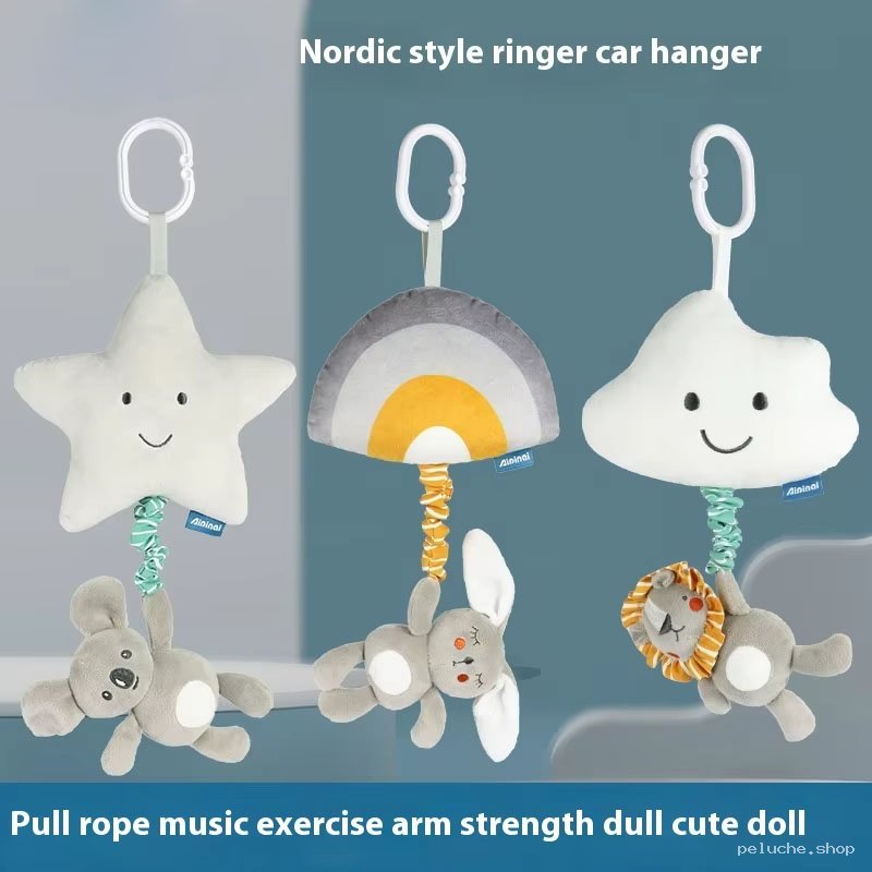 Hochet musical style nordique pour poussette et lit bébé