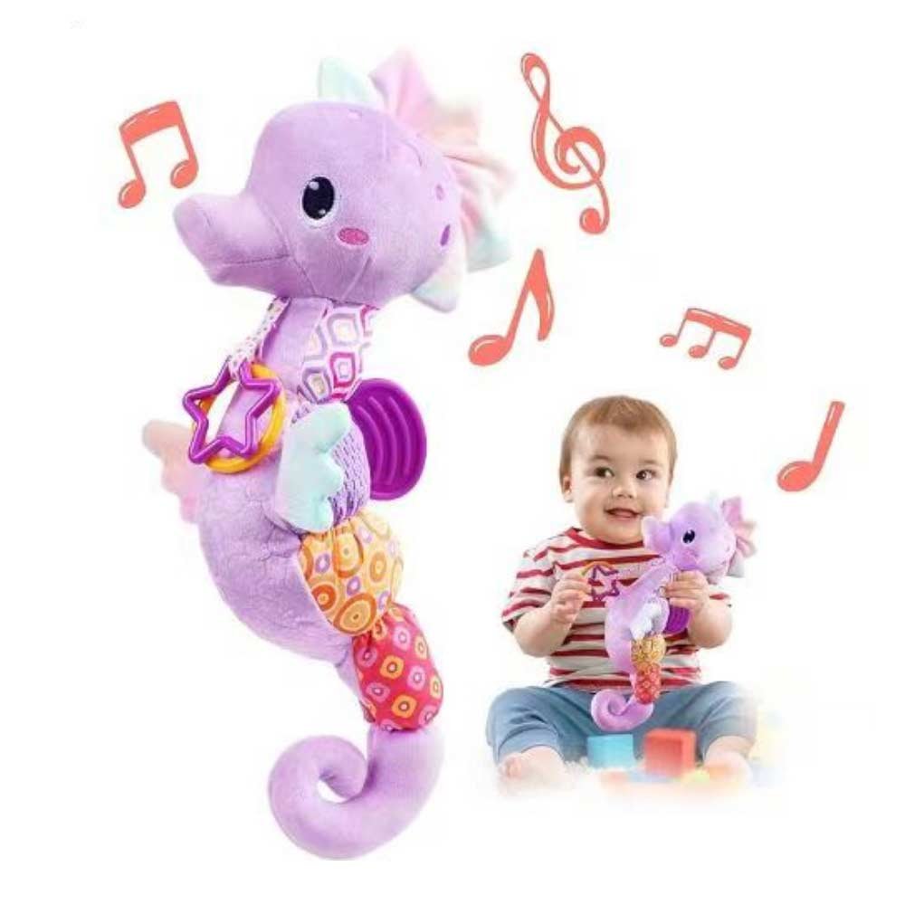 Hippocampe Musical Doux pour Bébé - Jouet Éducatif & Sensoriel