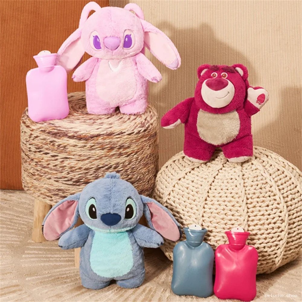 Peluche Stitch, Angel, Lotso & Bouillottes Chaudes Douces