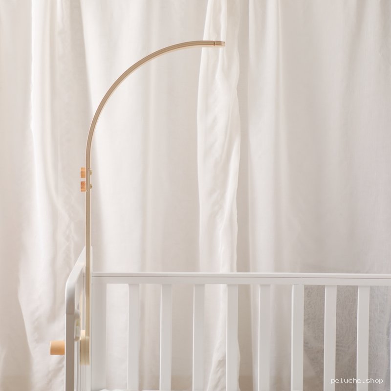 Support de Mobile pour Berceau en Bois Naturel - Design Bébé