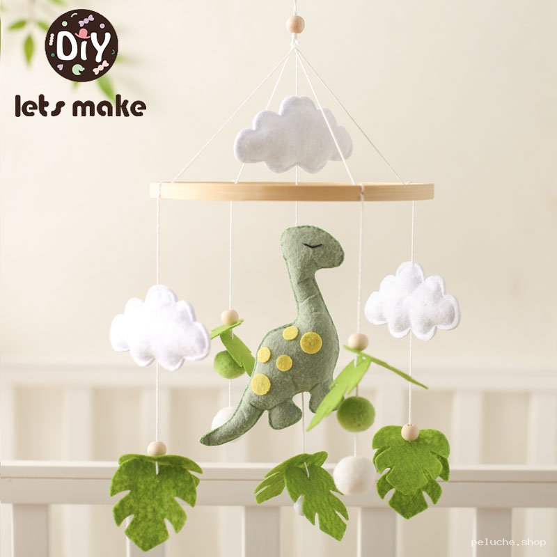 Mobile bébé dinosaure feutre | Déco chambre enfant