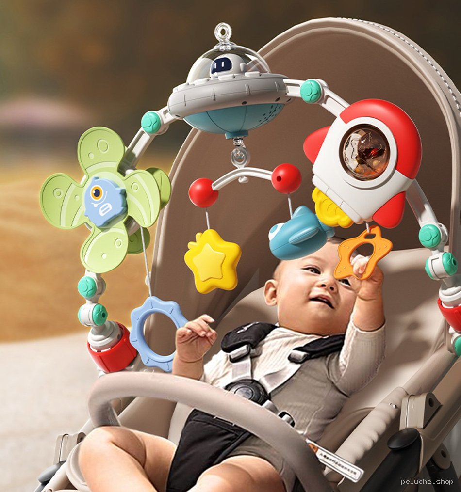 Arche d'activités Bébé Espace pour Poussette | Jouet Stimulant