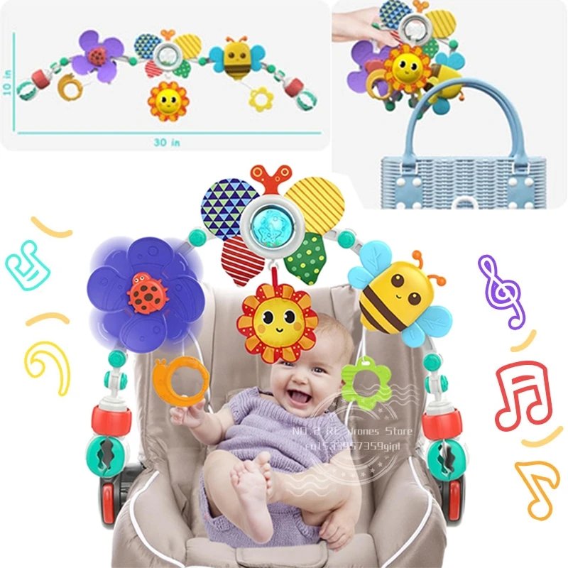 Arche d'activités bébé colorée - Eveil sensoriel et amusement
