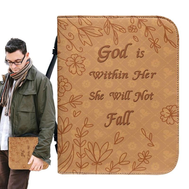 Housse de Bible spirituelle 'God is Within Her' - Florale