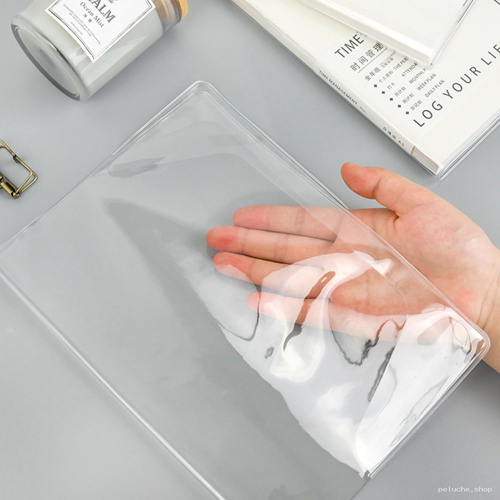 Couverture transparente A5 en PVC pour cahier et agenda