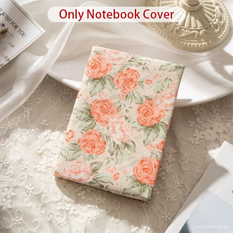 Housse Carnet Rose Vintage Fleurs - Couverture Agenda Chic