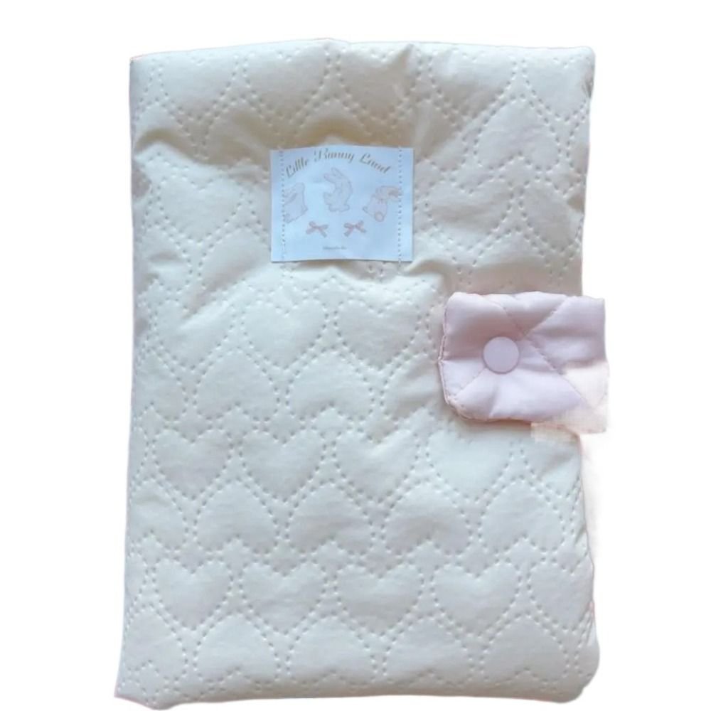 Matelas à langer portable Little Bunny Land, motif cœurs