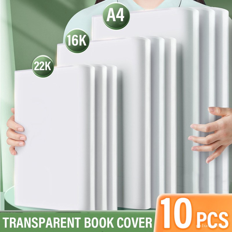 Housse Livre Transparent A4, 16K, 22K - Lot de 10