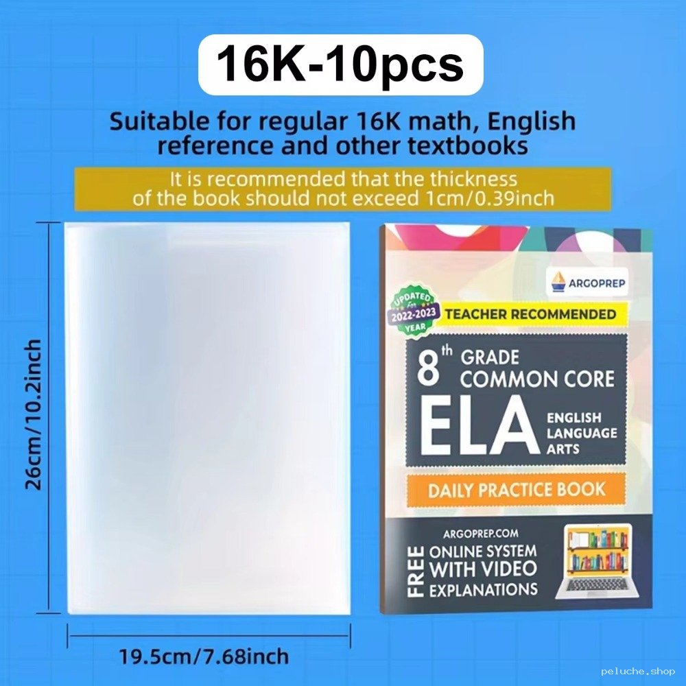 Couvertures Livres 16K (x10) - Protection Manuels Scolaires
