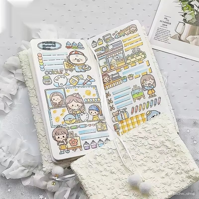 Journal créatif Kawaii : Art, Dessin & Autocollants Mignons