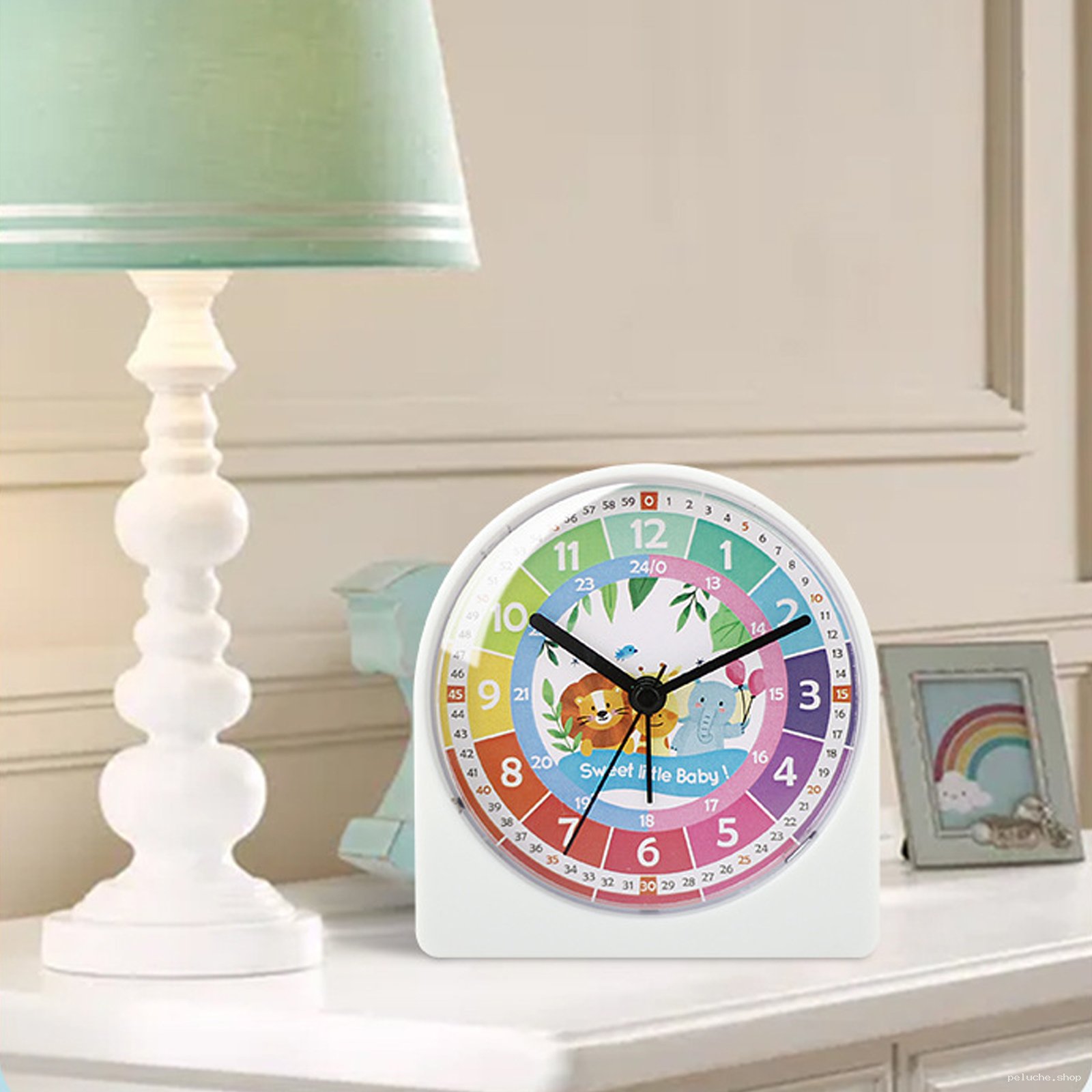 Horloge Pédagogique Enfant Colorée - Apprendre l'Heure Facilement