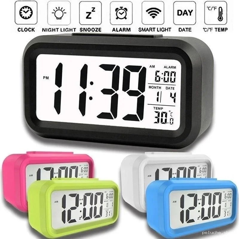 Réveil numérique Smart Light - Température, Date, Répétition