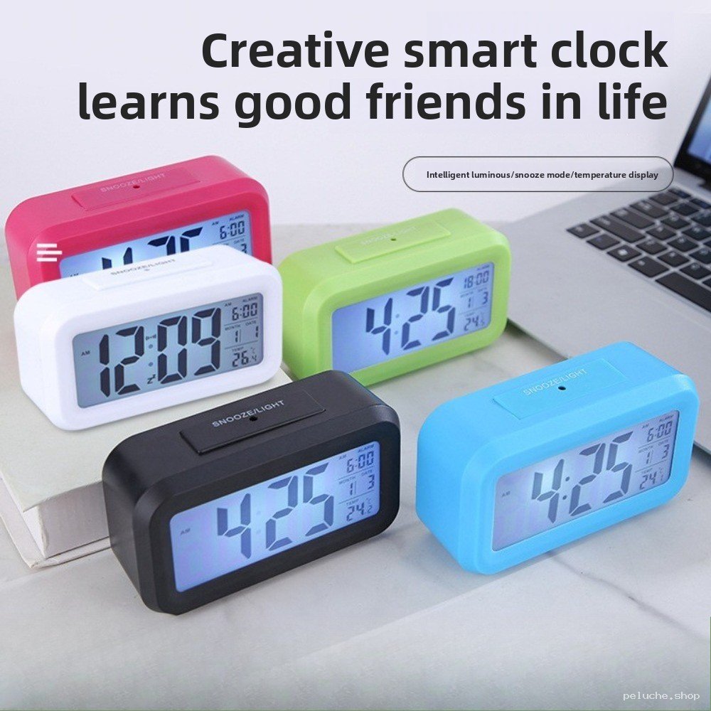 Réveil Intelligent Digital LED – Snooze, Température, Date