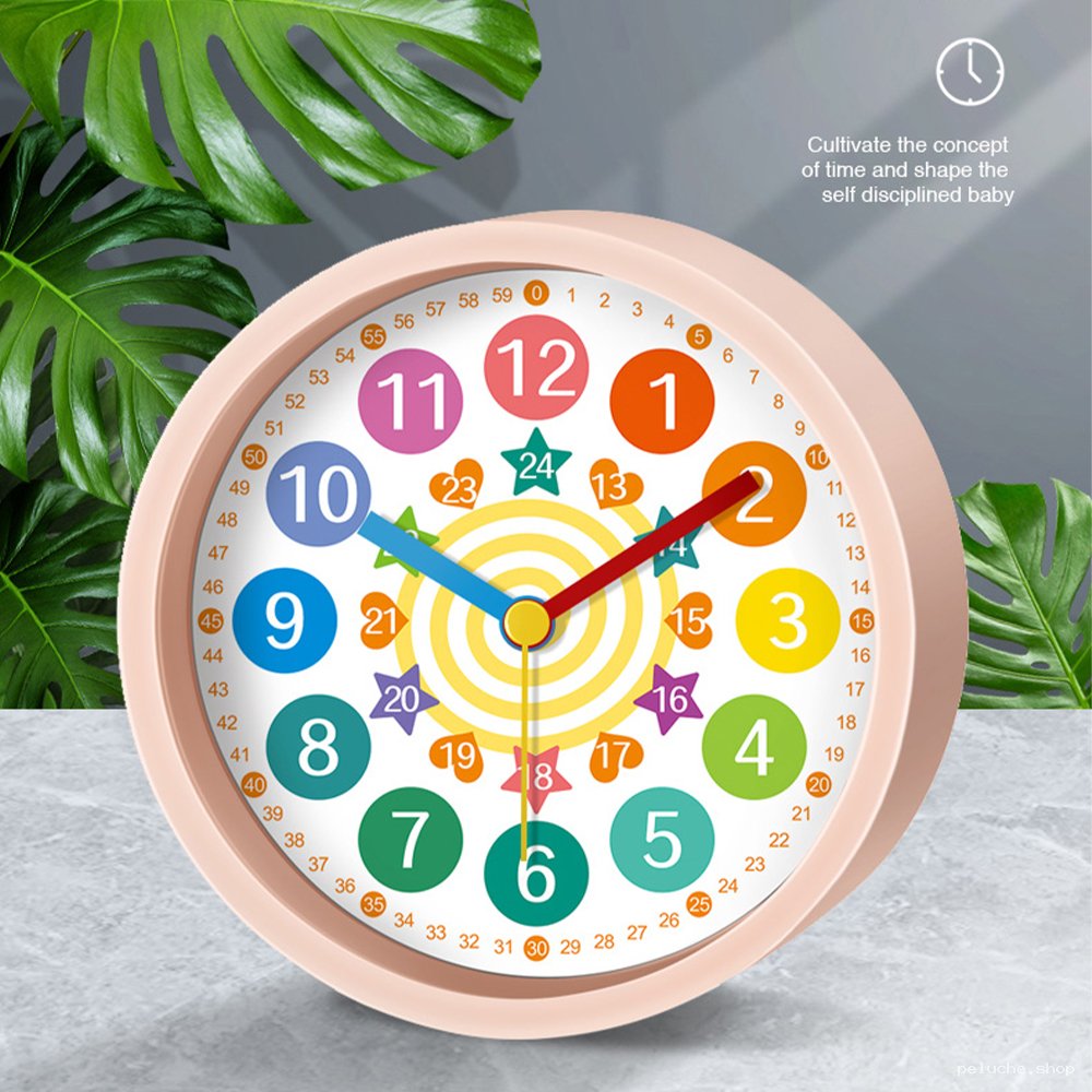 Horloge Éducative Enfant Colorée - Apprendre l'Heure Facilement