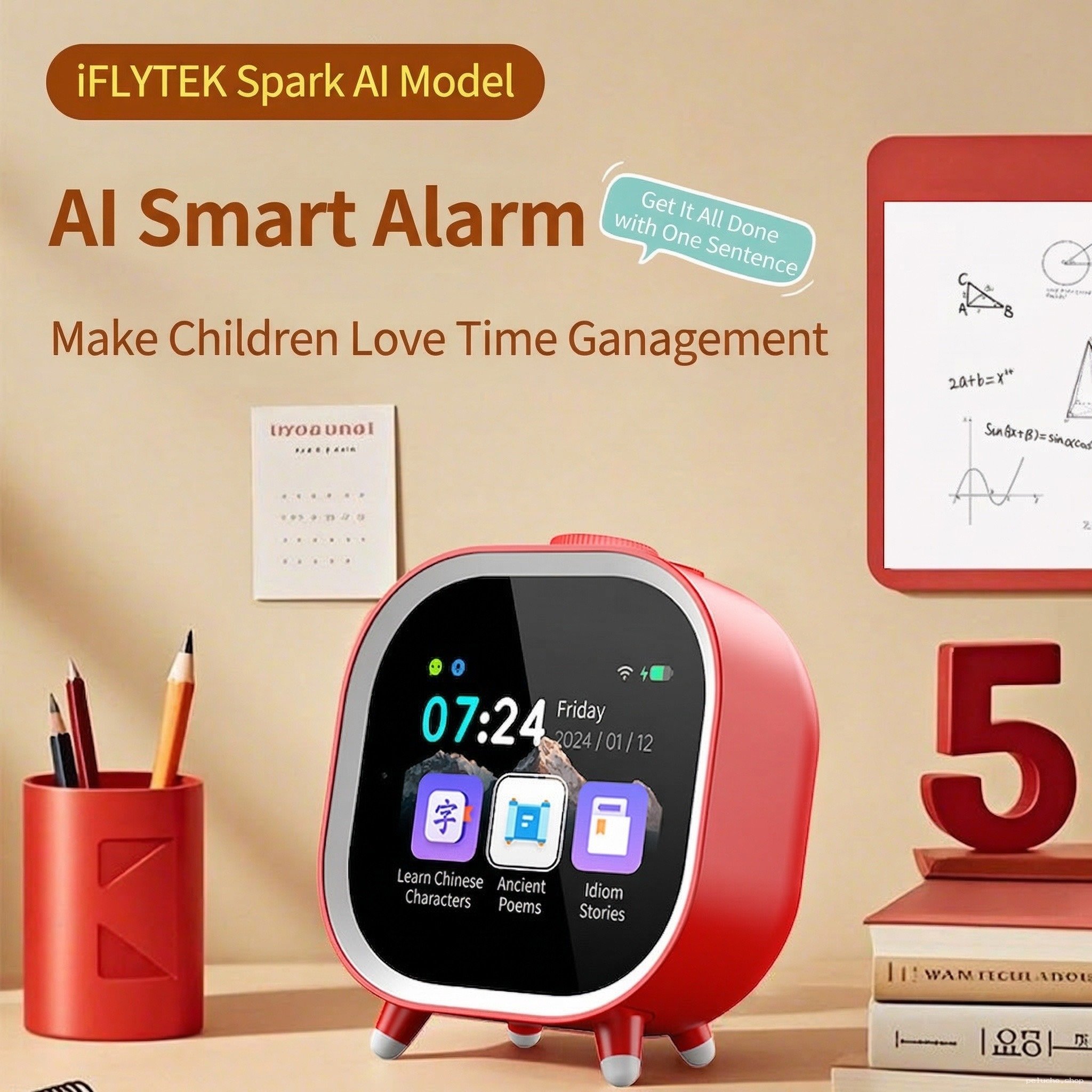 iFLYTEK AI Réveil Intelligent - Gestion du Temps Enfants