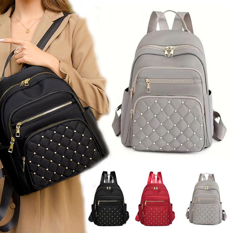 Sac à dos femme élégant – Multi-poches & design clouté