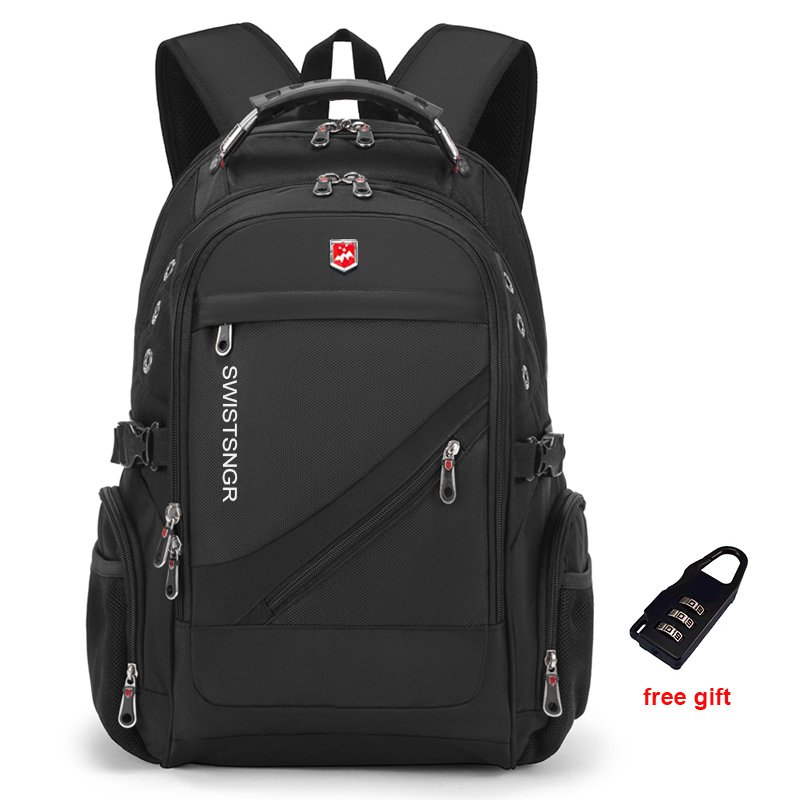 Sac à dos SWISTSNGR noir | Voyage, PC portable & sécurité