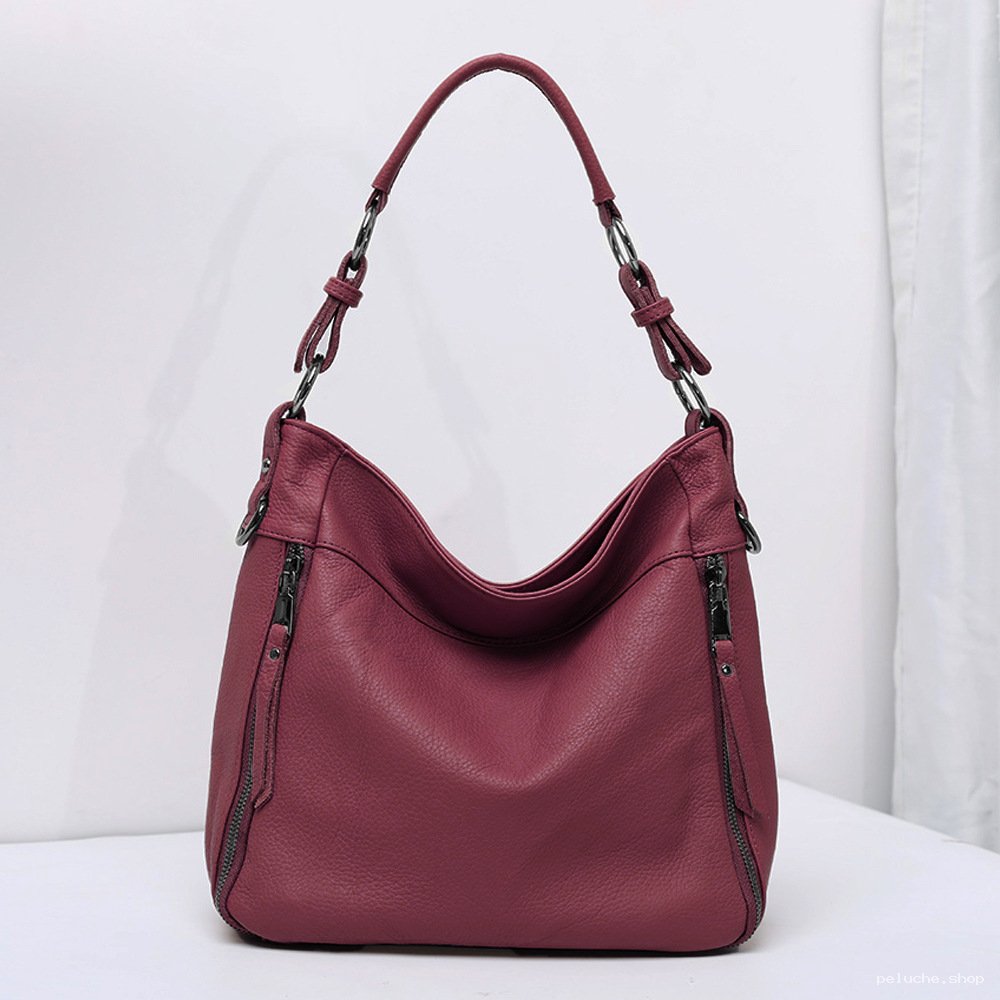 Sac à main femme bordeaux élégant en simili cuir