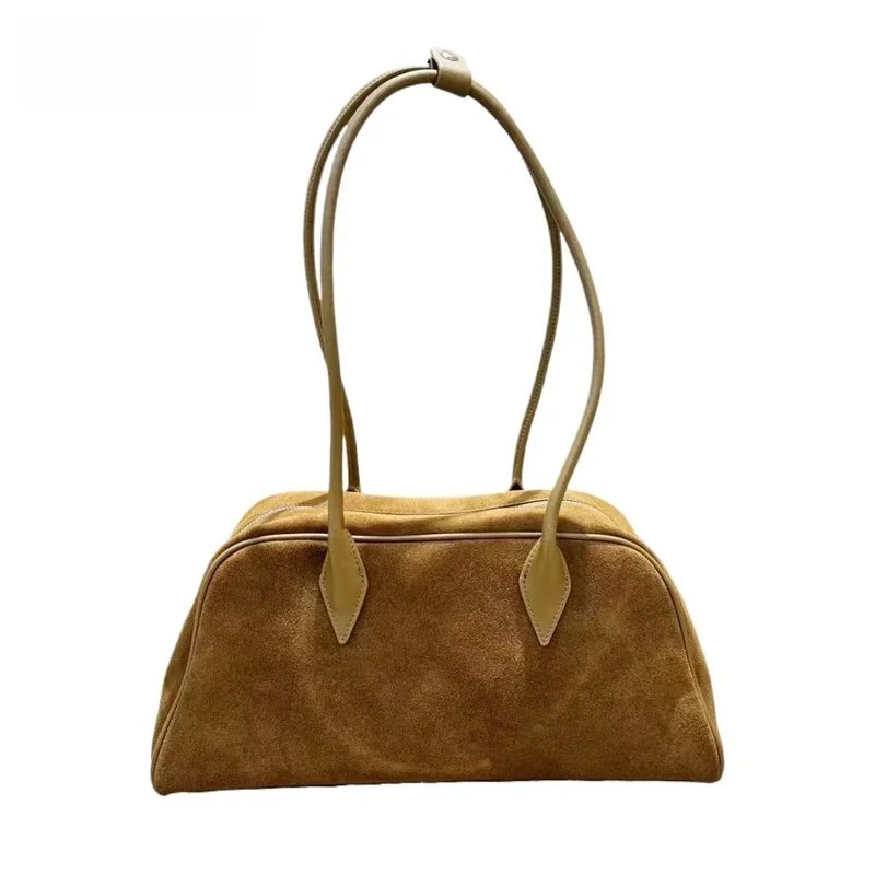 Sac Bandoulière Daim Camel | Élégance Intemporelle Femme