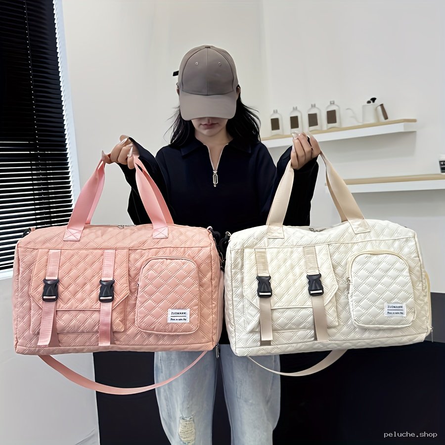 Sac de Voyage Matelassé Grande Capacité | Sac Sport Femme