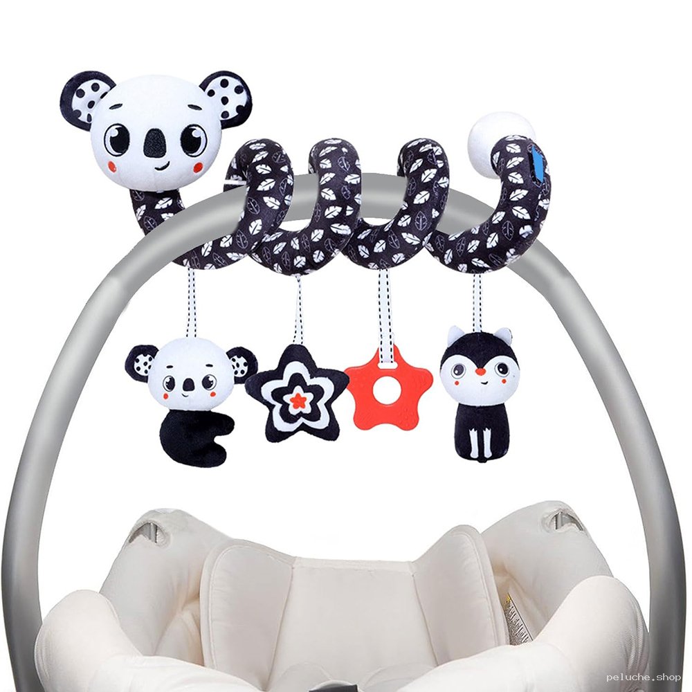 Spirale d'Éveil Bébé Noir & Blanc | Poussette & Siège Auto