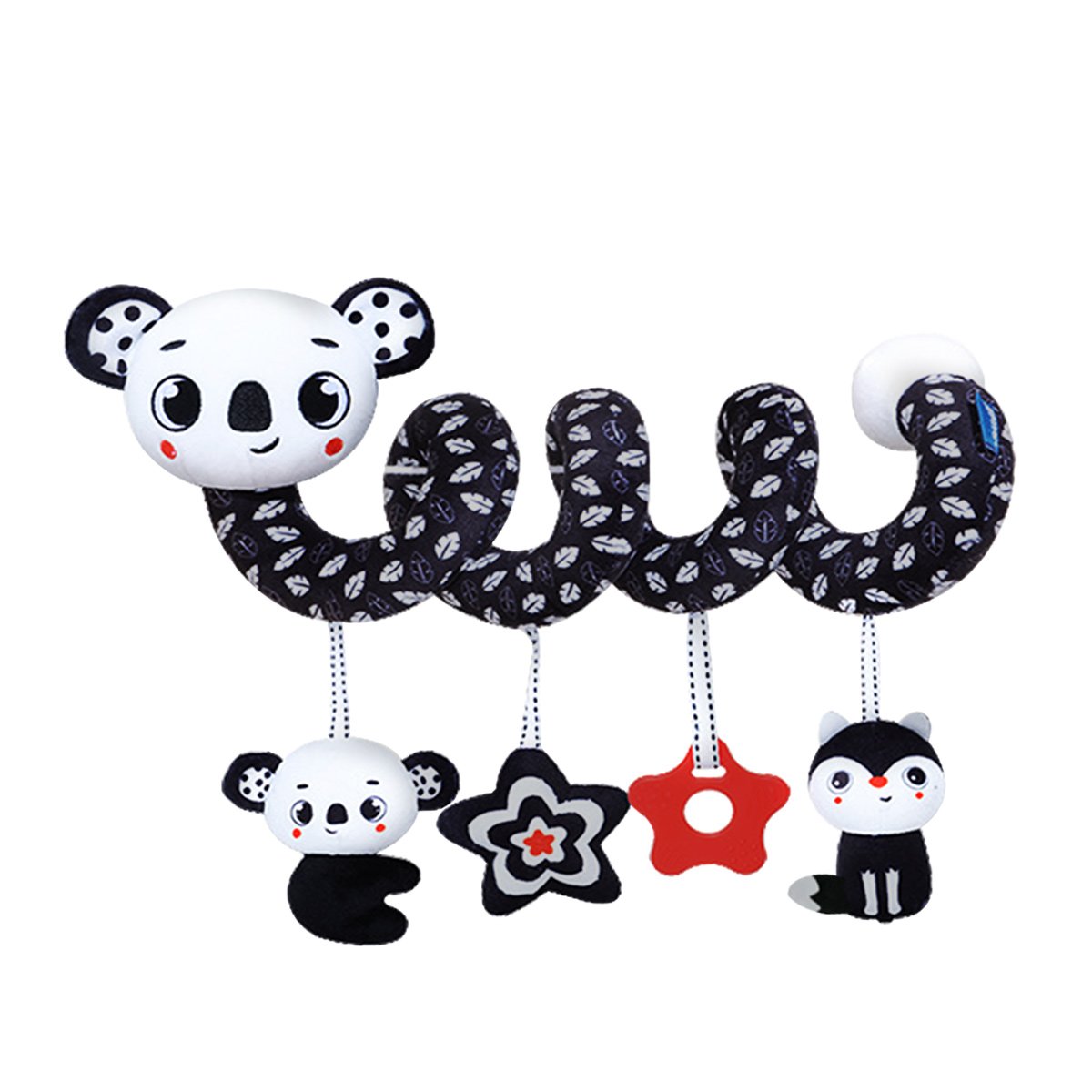 Spirale d'activités Koala Noir & Blanc pour Poussette Bébé