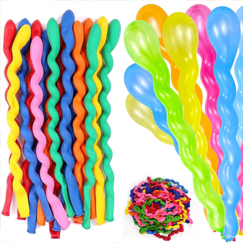 Ballons Spirale Multicolores pour Fête et Décoration Unique