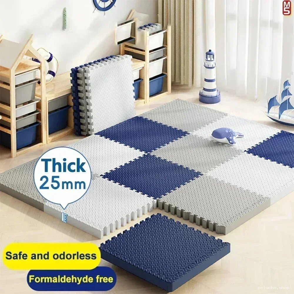 Tapis de jeu dalles mousse 25mm enfant - Sûr & Sans Formol