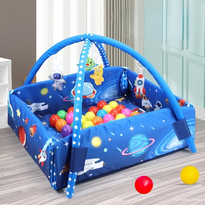 Parc Bébé Espace avec Balle | Aire d'Éveil Galaxie
