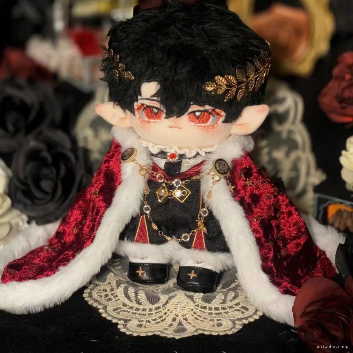 Peluche Élégante Elfe Roi Sombre - Poupée Collection Fantasy