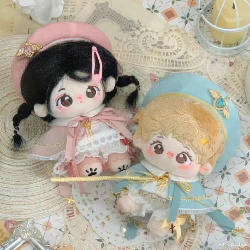 Poupées en Peluche Mignonnes Style Anime | Rose & Bleu