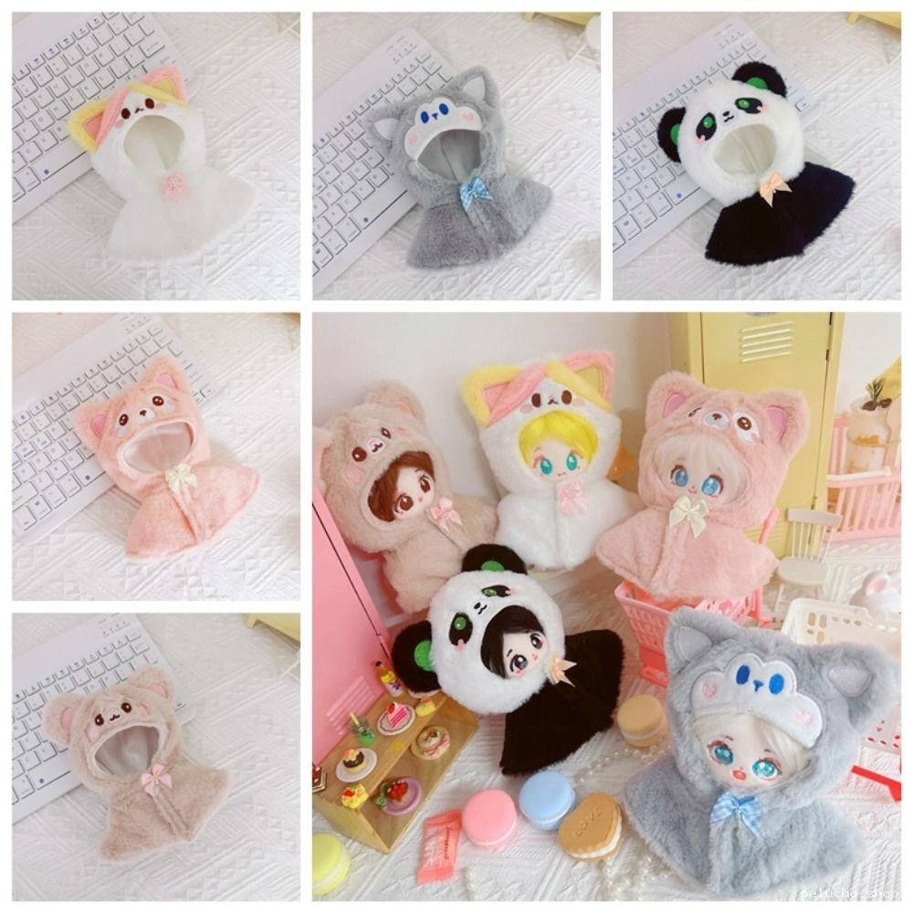 Capes Peluches Animaux pour Poupées | Accessoires Mignons