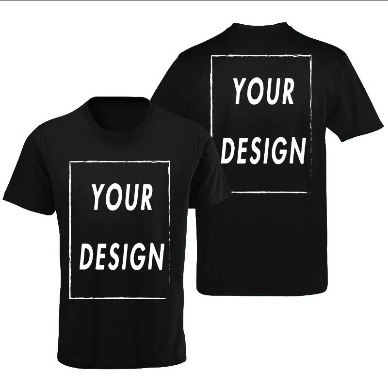 T-shirt Noir à Personnaliser | Impression Recto-Verso
