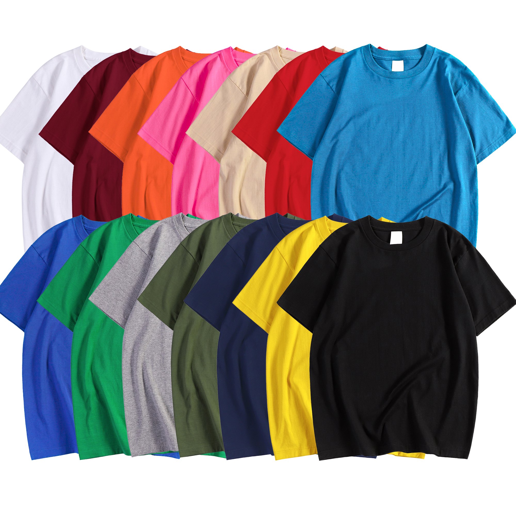 T-shirts Basiques Unis – Large Choix de Couleurs & Tailles