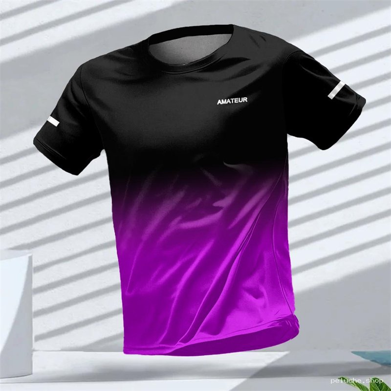 T-shirt Sport AMATEUR Dégradé Noir & Violet - Performance