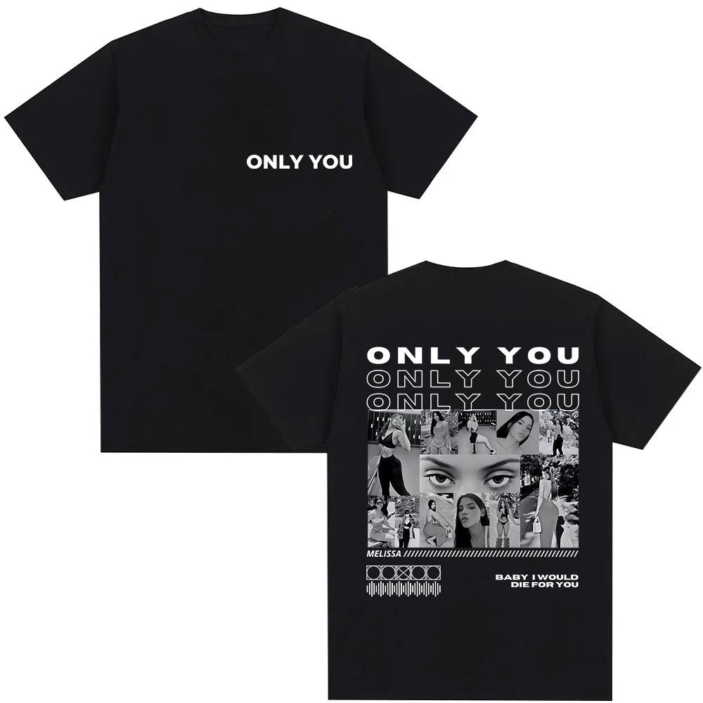 T-shirt Noir 'ONLY YOU' avec Design Melissa - Mode Urbaine