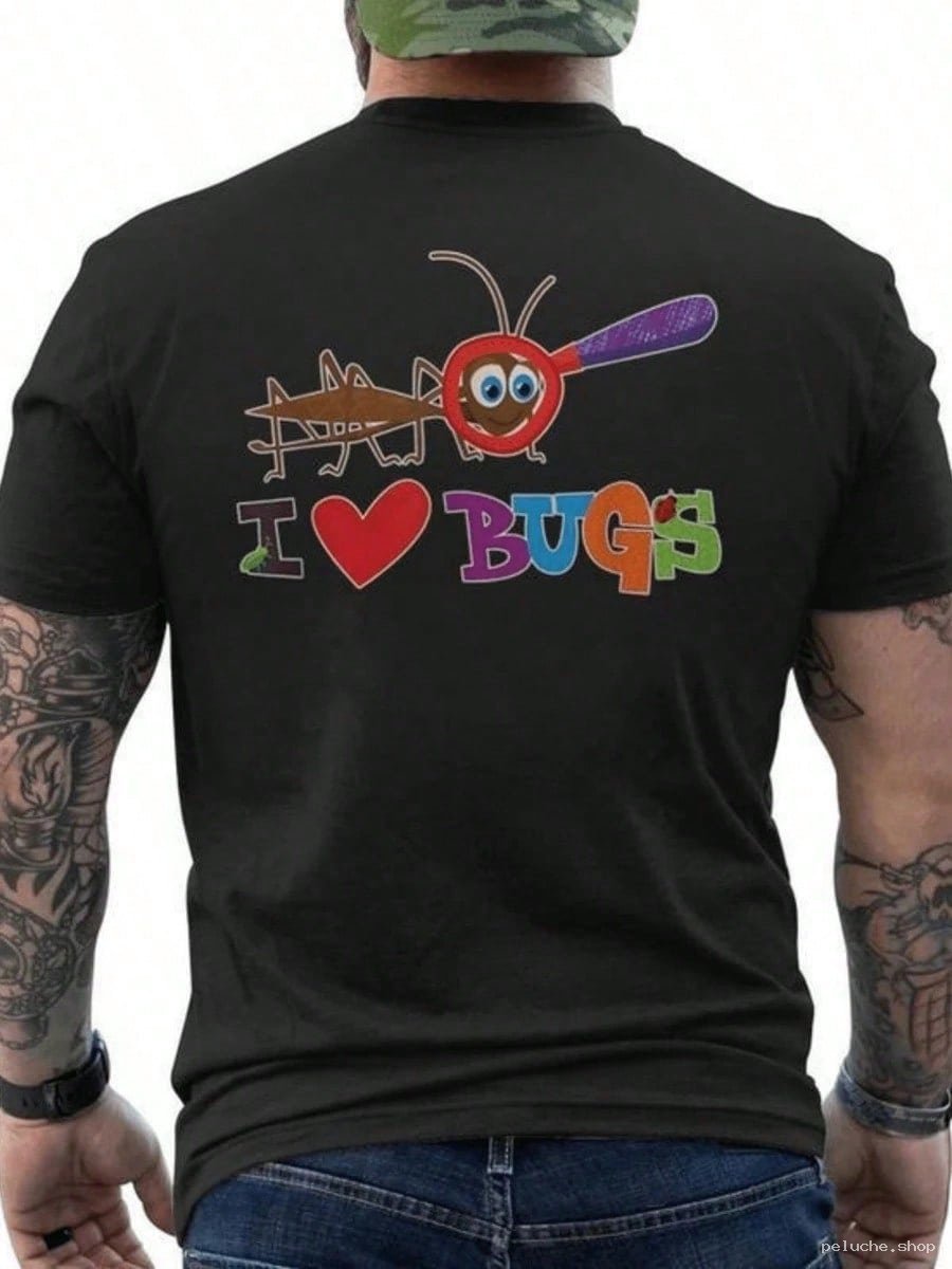 T-shirt I Love Bugs | Design Insecte Amusant & Coloré