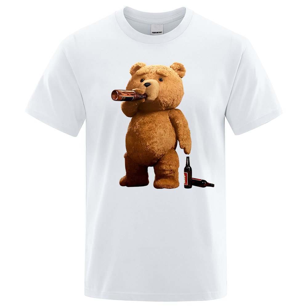 T-shirt Ted l'ours buveur de bière - Humour décalé