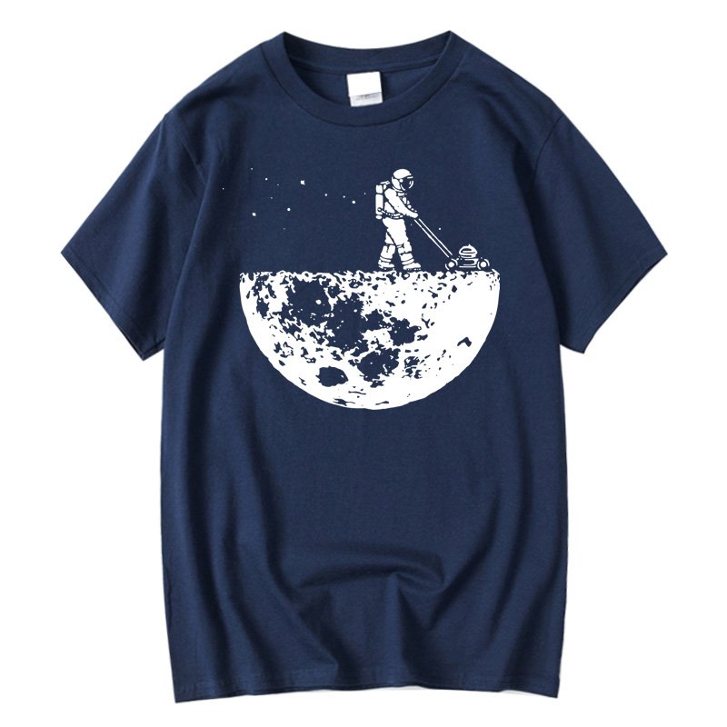 T-shirt original Astronaute Tondant la Lune | Design unique
