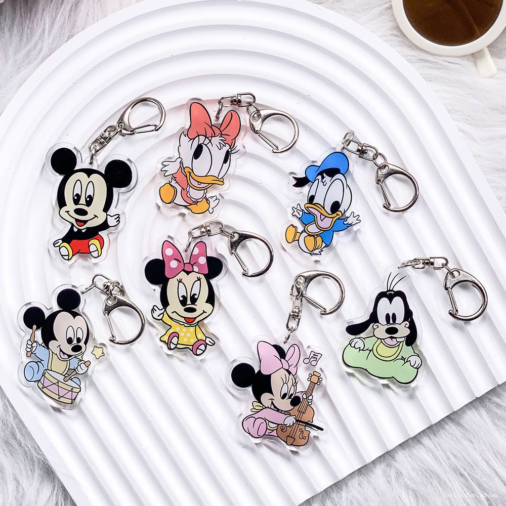 Adorables Porte-clés Disney Bébé : Mickey, Minnie et amis