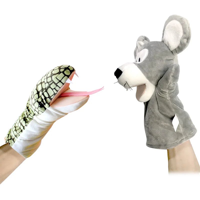 Set de Marionnettes à Main Serpent et Souris pour Enfants